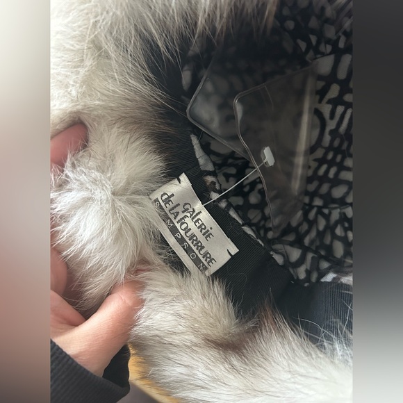 Vintage Simpsons Galerie De La Fourrure Cream Fur Hat - Picture 7 of 13